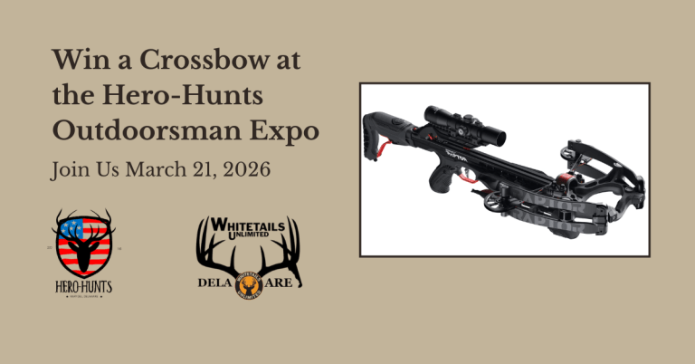 Blog header image for the crossbow raffle at Hero-Hunts Outdoorsman Expo 2026
